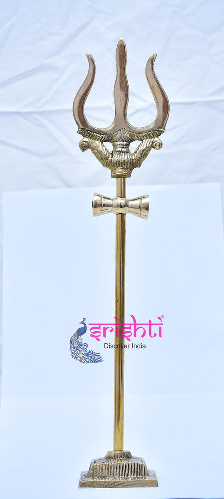 ISKBU-Brass Soolam with Peedam-14 Inches (ISMM0013)