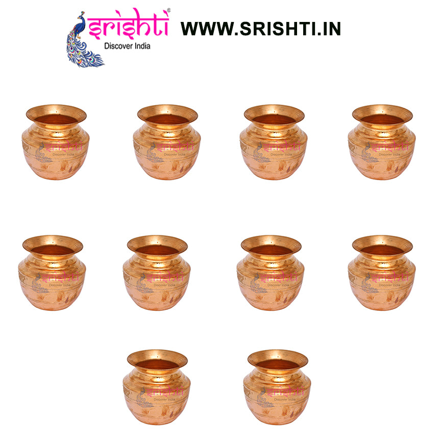 SIKB-Copper Kalash-4 Inches (Pack of 10)