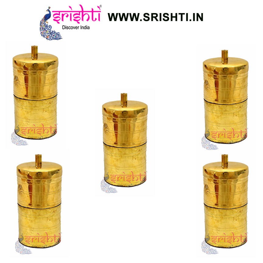 SIKB-Traditional Brass Coffee Drip Filter-M01-(Pack of 5)