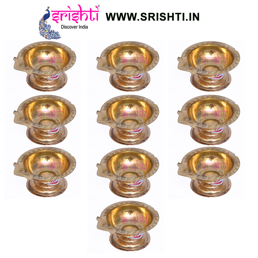 SIKB-Brass Agal Diya-M05-(Pack of 25)