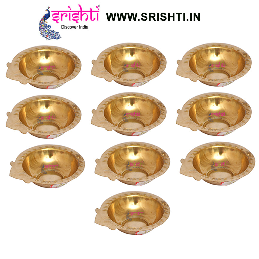 SIKB-Brass Agal Diya-M04-(Pack of 25)
