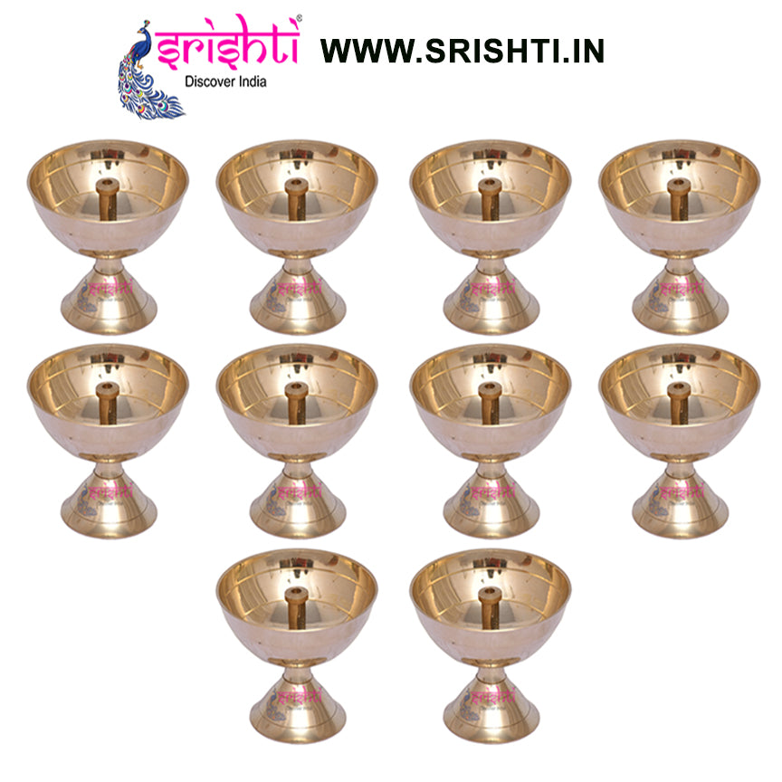 SIKB-Brass Agal Diya-M01-(Pack of 25)