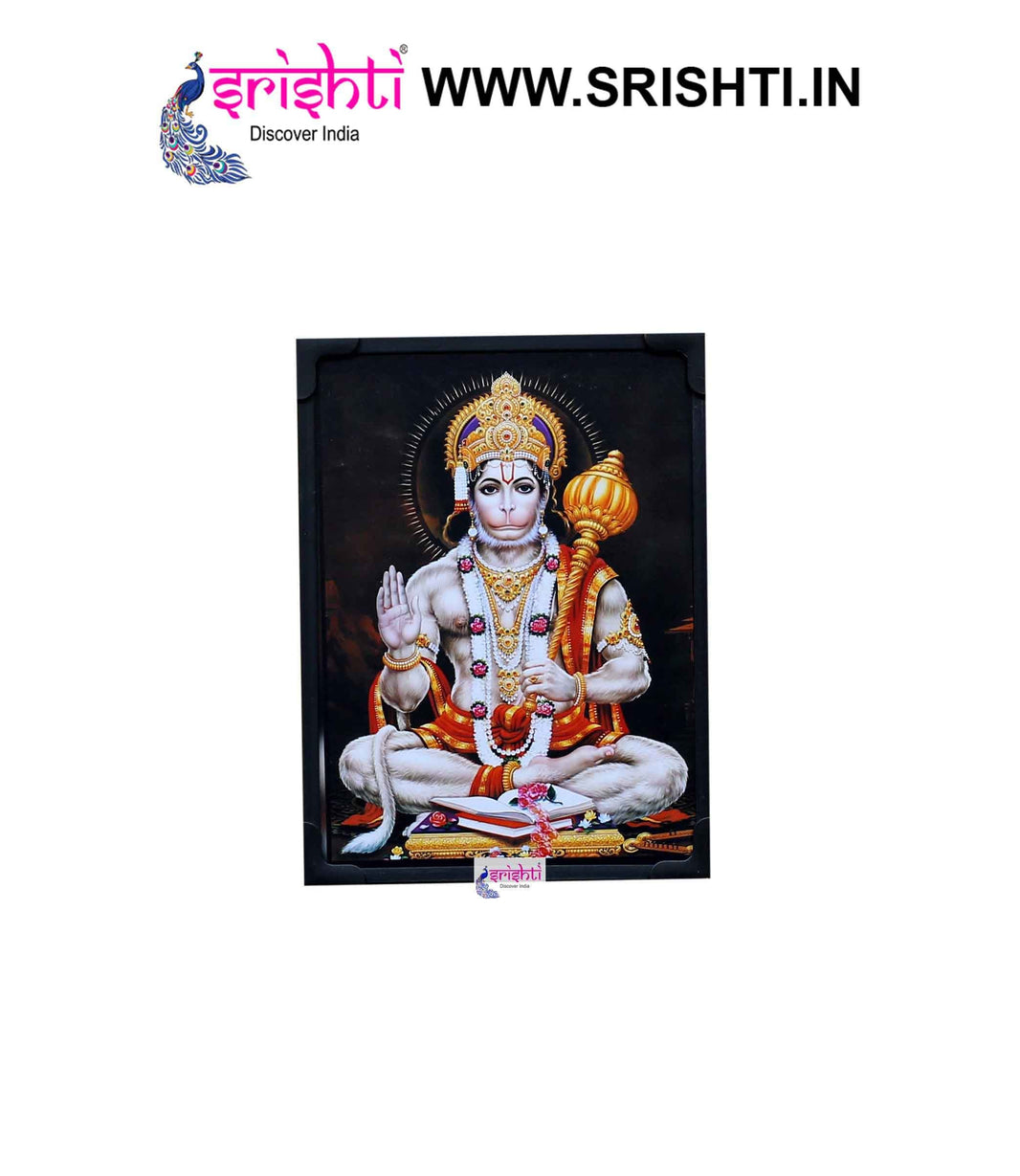 SIPF-Hanuman Laminated Photo 6 X 8 Inches