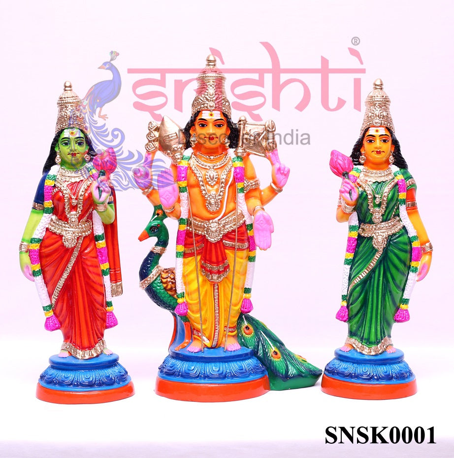 SNPD-Murugar Valli Deivanai Set-18 Inches (ISNSK0001)