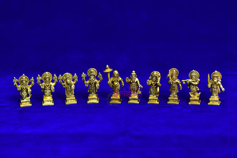 SBBU-Brass Dasavatharam Set-2.5 Inches-M02 (ISBB1135)