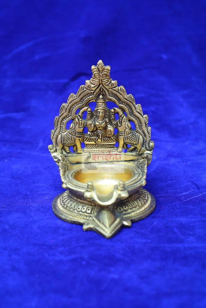 SBBU-Brass Gajalakshmi Diya-4 Inches (ISBB1208)
