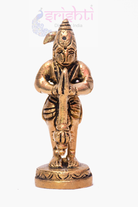 SBBU-Brass Hanuman-3.5 Inches (ISBB253)