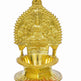 SIKB-Brass Kamakshi Diya Gajalakshmi Embossed-6 Inches (ISKKB0117)