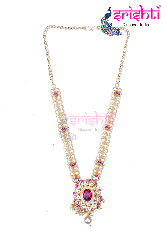 ISDGU-Deity Necklace with Stone Work-M17 (ISNS327)