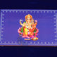 SWUP-Blue Color Ganesha Wooden Plank-12 X 8 Inches (ISRWP0068)