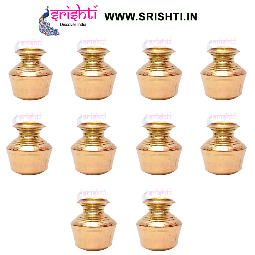 SIKB-Brass Kalash-7.5 Inches (Pack of 10)