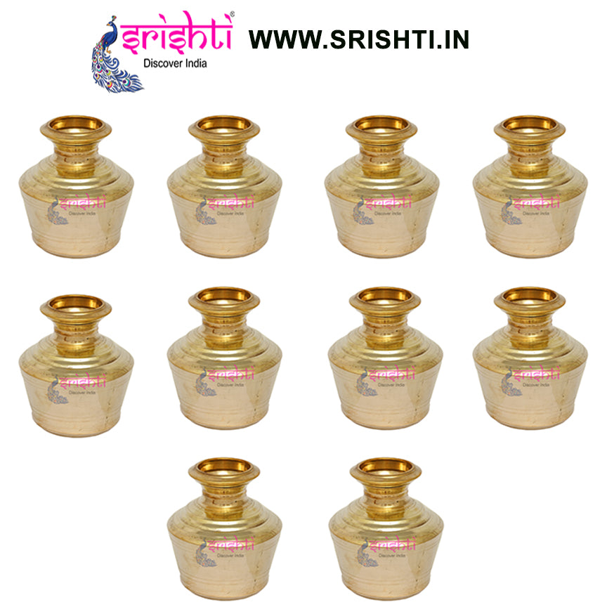SIKB-Brass Kalash-8 Inches (Pack of 10)