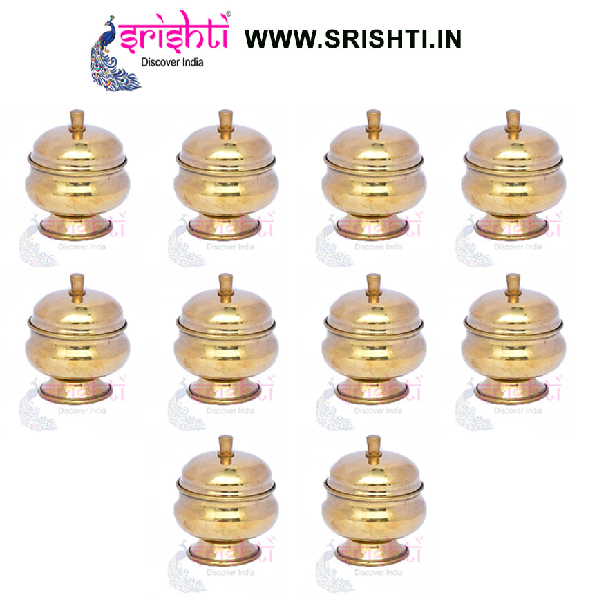 SIKB-Brass Kumkum Holder-2 Inches (Pack of 25)