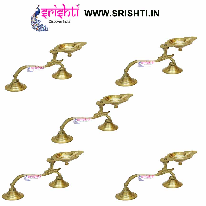 SIKB-Brass Aarati Single Face-7 Inches (Pack of 5)