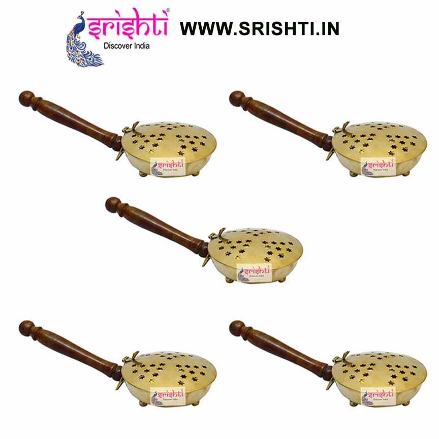 SIKB-Brass Dhoop Stand with Lid-M03-(Pack of 5)