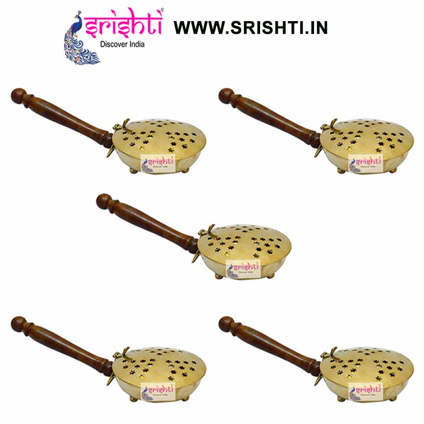 SIKB-Brass Dhoop Stand with Lid-M04-(Pack of 5)