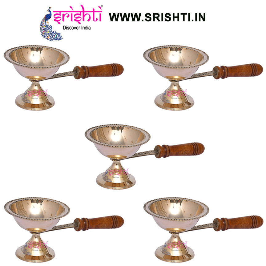SIKB-Brass Dhoop Stand without Lid-M03-(Pack of 5)