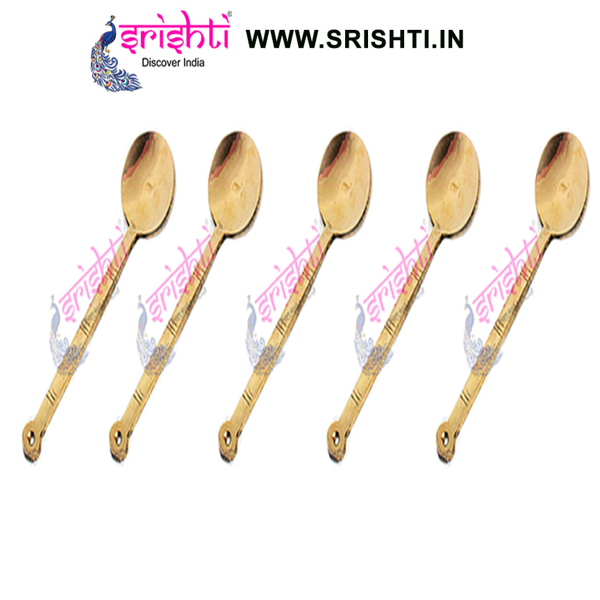 SIKB-Brass Serving Spoon-16 Inches-B11-(Pack of 5)