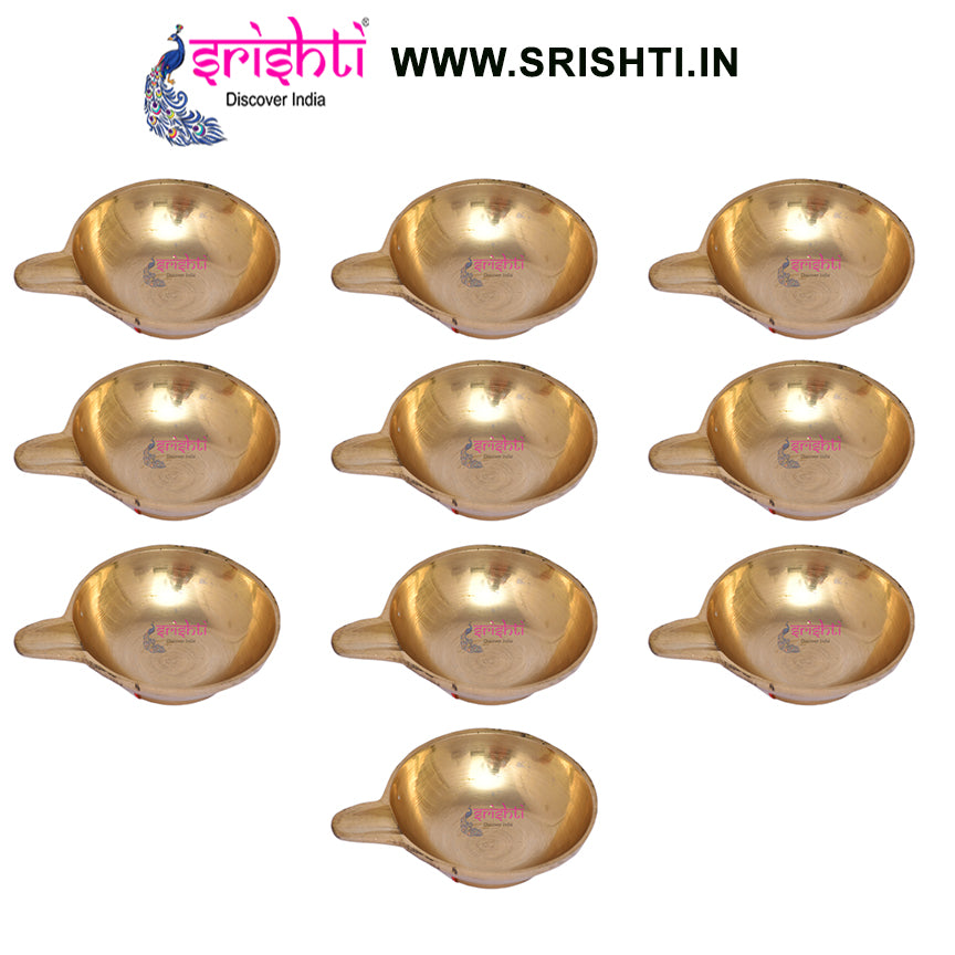 SIKB-Brass Agal Diya-M04-(Pack of 25)
