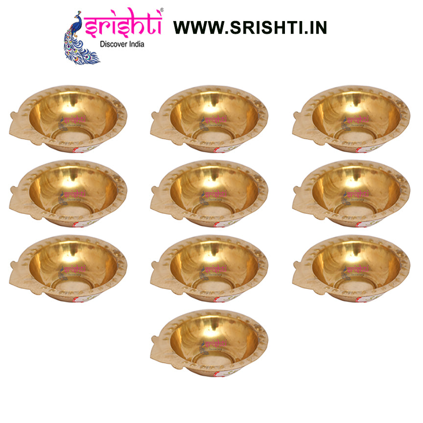 SIKB-Brass Agal Diya-M07-Pack  of 25