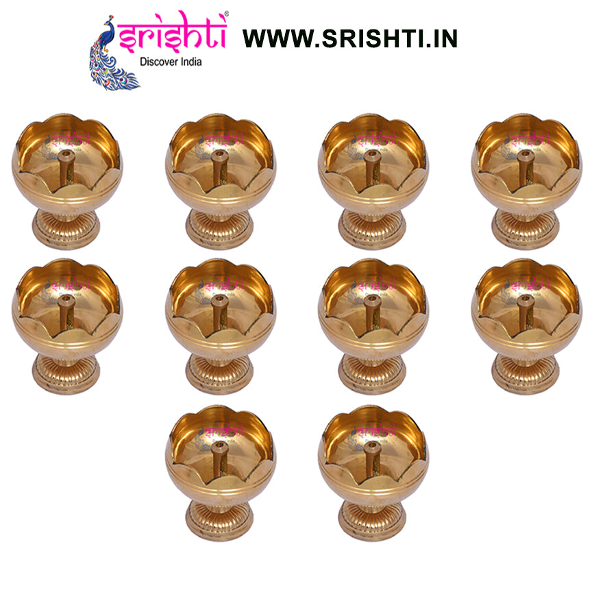SIKB-Brass Agal Diya-M09-(Pack of 25)