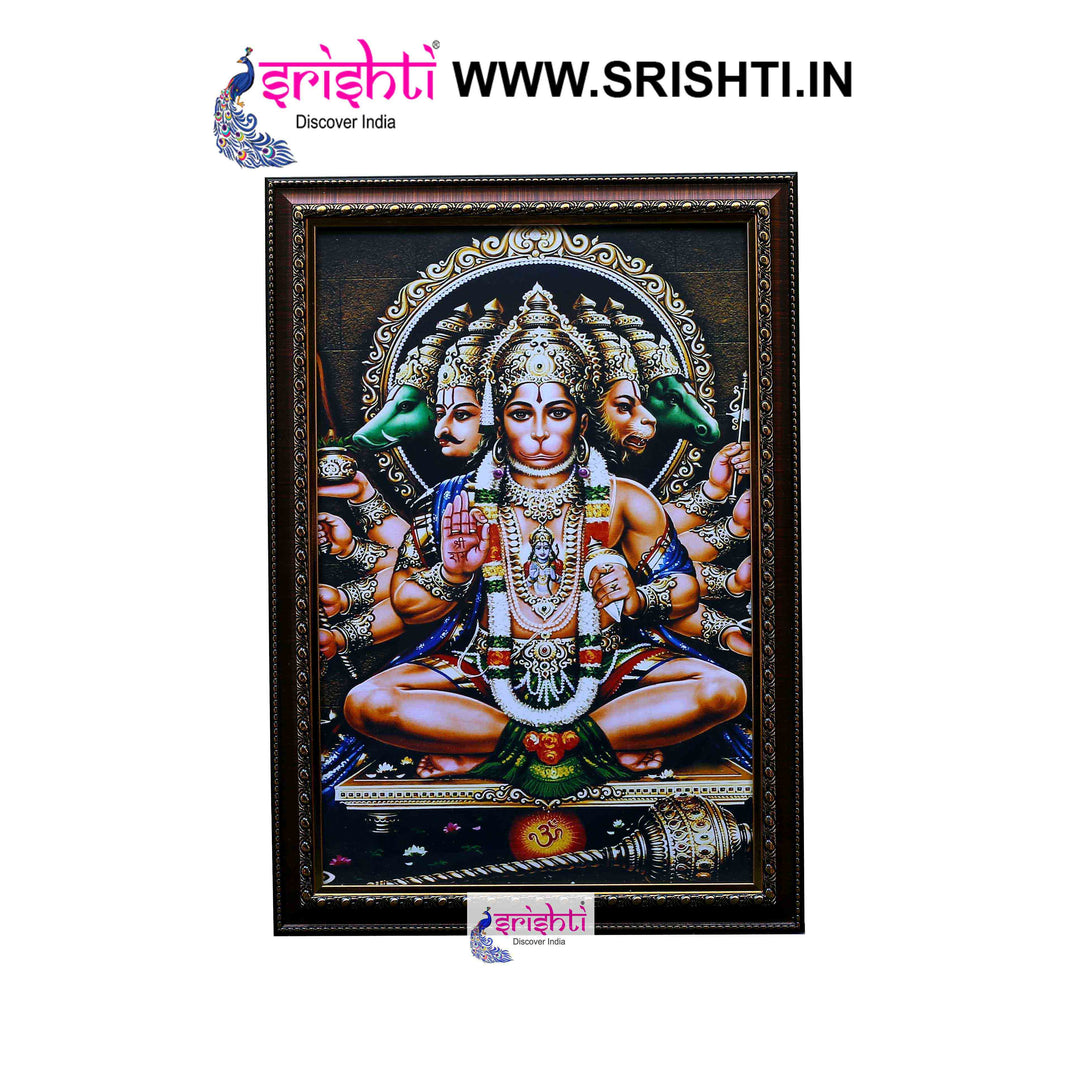 SIPF-Panchamuga Hanuman Photo Frame 14 X 20 Inches