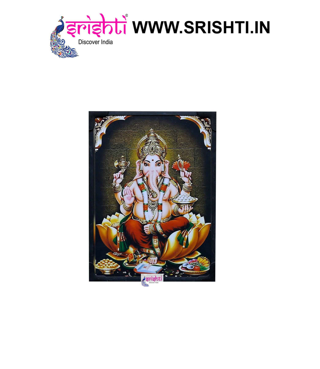 SIPF-Ganesha Laminated Photo 6 X 8 Inches